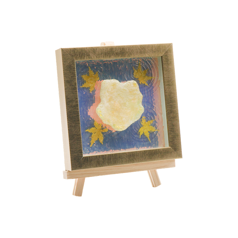 Đèn nghệ thuật mô phỏng lá phong màu hổ phách gợn nước - Maple Shadow Lamp