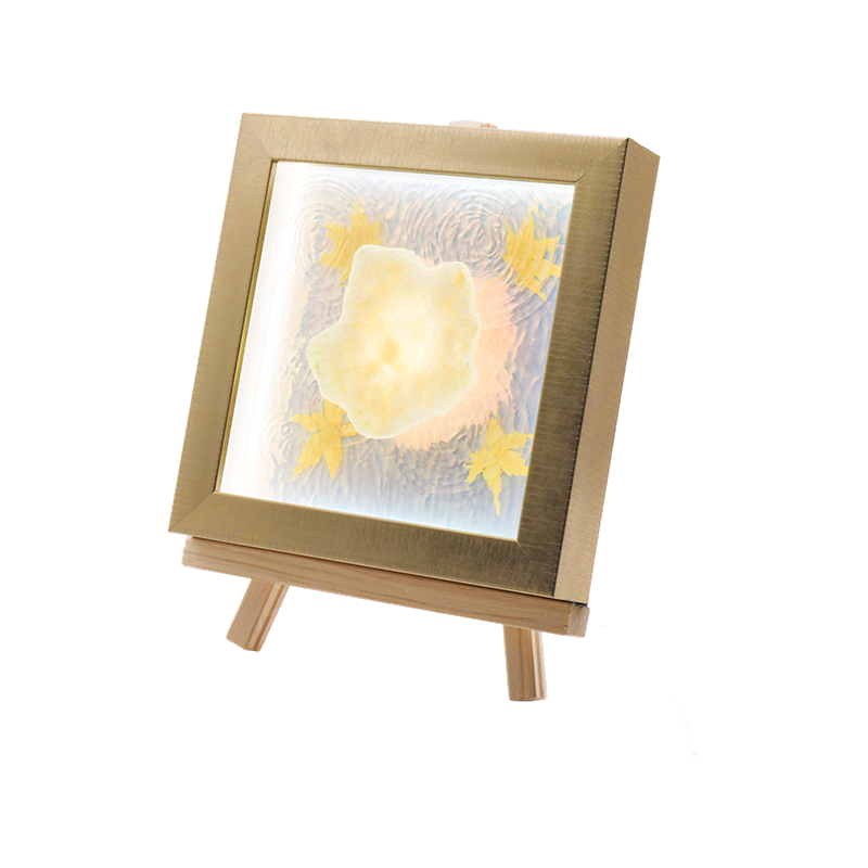 Đèn nghệ thuật mô phỏng lá phong màu hổ phách gợn nước - Maple Shadow Lamp
