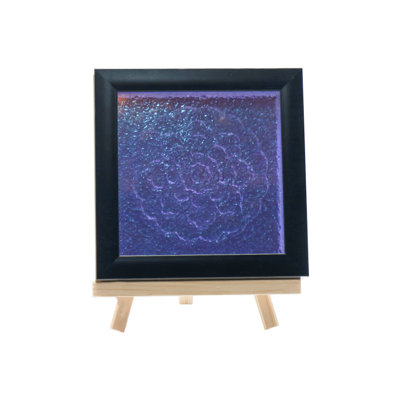 Mẫu hoa màu xanh đèn pha lê trắng - Tianxiang Ripples