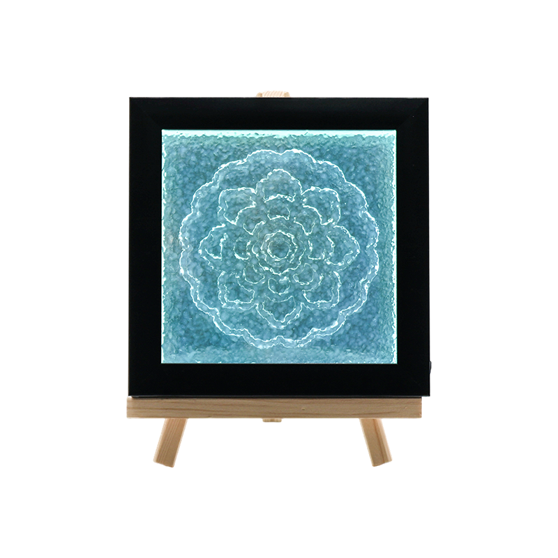 Mẫu hoa màu xanh đèn pha lê trắng - Tianxiang Ripples